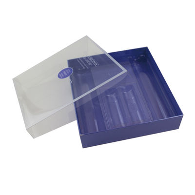 Impresión personalizada de cajas de regalo de perfumes con tapa transparente y transparente