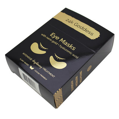 Caja de maquillaje de máscara ecológica negra para productos de cuidado personal