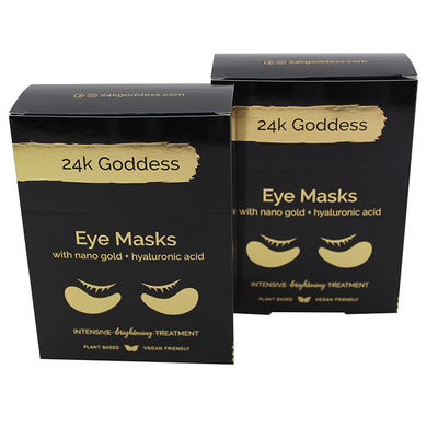 Embalaje de caja de belleza cosmética de papel personalizado para máscaras para ojos con logotipo