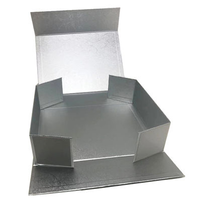 Plata de oro de lujo plegable magnética modificada para requisitos particulares Black Box de la caja de regalo