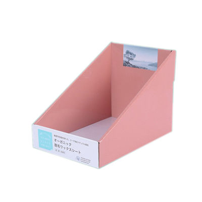 Cajas de presentación acanaladas de encargo del producto de los soportes de exhibición de la tienda de la cartulina de la impresión en offset