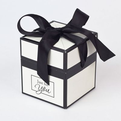 Caja rígida de papel superior de la vela de Recyled para la boda