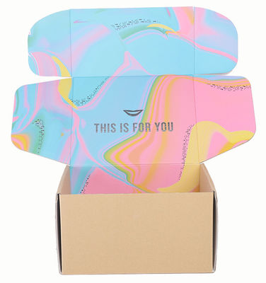 Cajas de cartón ondulado con diseño de impresión de doble cara para el envío