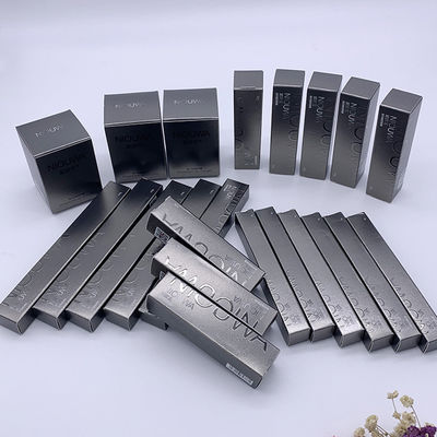 Caja cosmética gris Eco-friendly Custom Eye Liner Caja de tubos de venta al por menor Embalaje
