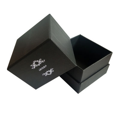 Hoja de empaquetado de Siliver de la caja de la vela negra vacía que sella el logotipo