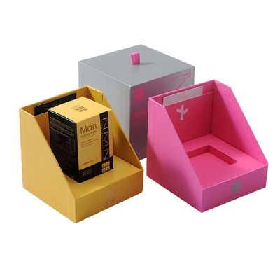 Bolso de papel de empaquetado rosado de oro de encargo del regalo de la caja de regalo de la vela