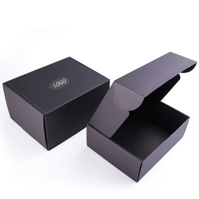 Cajas de correo de envío personalizadas negras con diseño personalizado