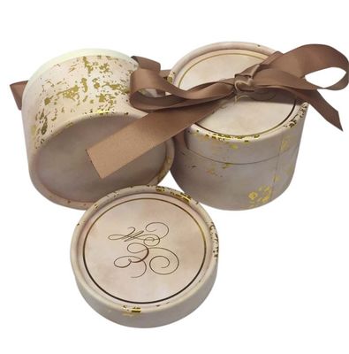 Earing Ring Cardboard Cylinder Packaging Box con la cinta