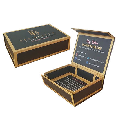 Caja de regalo magnética plegable personalizada para botella de crema hidratante