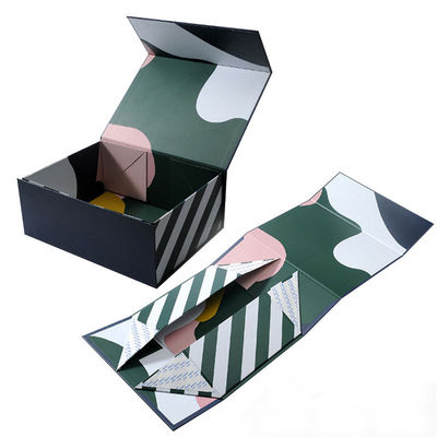 Cajas de regalo personalizadas plegables con colgajo magnético y cinta