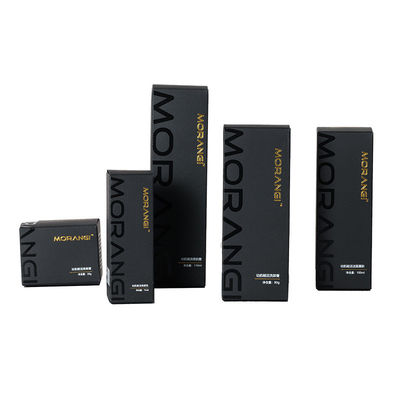 Cajas de embalaje de aceites esenciales de perfumes personalizados con diseño personalizado negro
