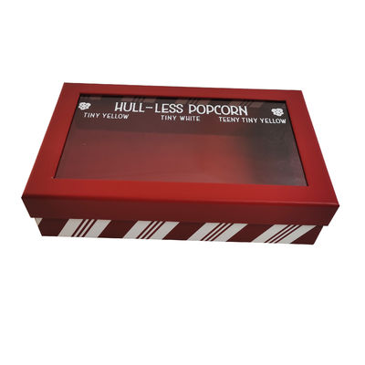 Accesorio de cinta Logotipo personalizado Cajas de cartón pequeñas Solución de embalaje cosmético con ventana transparente