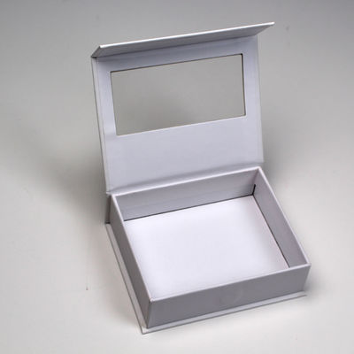 Caja de embalaje de ventana personalizada con logotipo personalizado para paleta de sombras de ojos