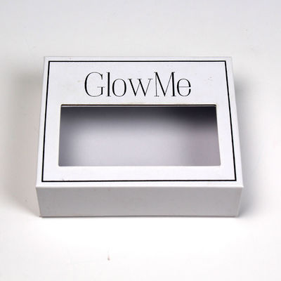 Cajas de regalo de cartón pequeño magnético con ventanas con tamaño personalizado y logotipo