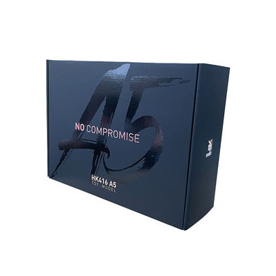 Cajas de correos de joyería para mujeres Negro de ambos lados con superficie brillante UV