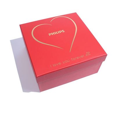 Cajas de embalaje de regalo rojo personalizado Cajas de cartón rígido Caja de cartón personalizada