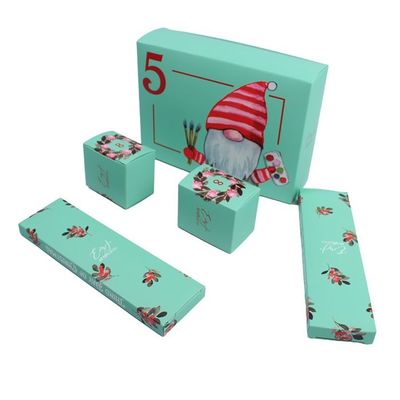 Cajas de papel personalizadas Cajas de lujo personalizadas Cajas al por mayor Embalaje de cajas con elemento festivo de Navidad