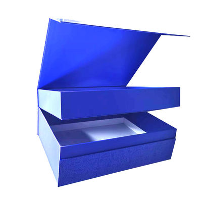 Caja de regalo de papel azul de doble capa Cajas personalizadas para envases minoristas personalizados